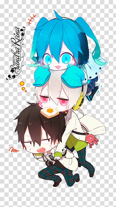 [Render #] Shintaro, Konoha and Ene, anime characters transparent background PNG clipart