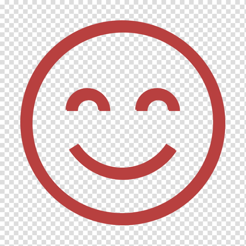 Happiness icon Emoji Icon icon Emoji icon, Emoticon, Face, Smile, Red, Facial Expression, Head, Smiley transparent background PNG clipart