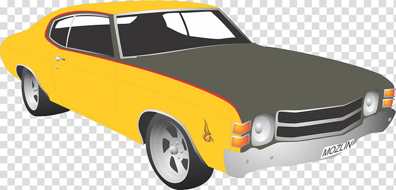 Classic Car, Chevrolet, Chevrolet Chevelle, Muscle Car, Vehicle, Model Car, Hood, Play Vehicle transparent background PNG clipart