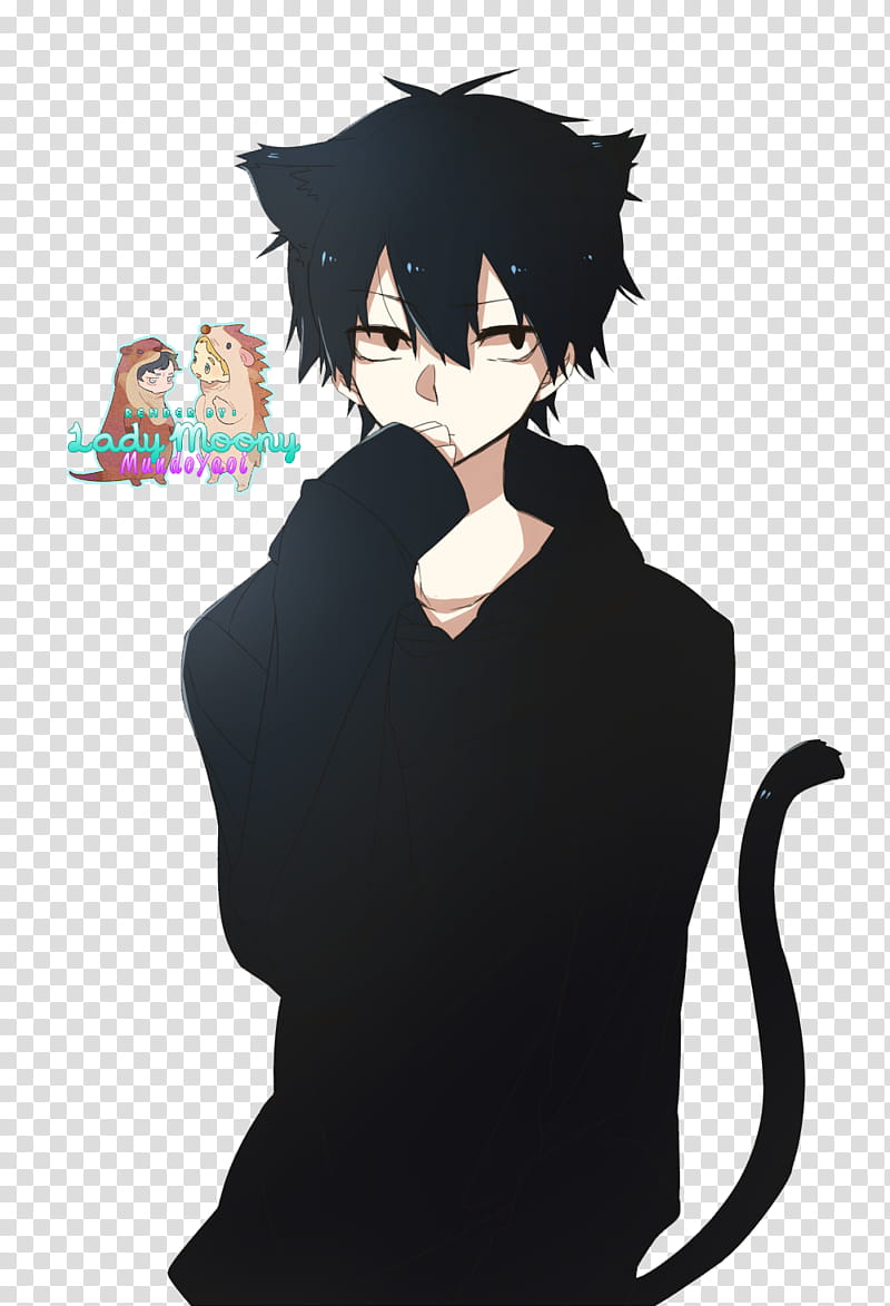 Watchers Male Cat Anime Character Transparent Background Png Clipart Hiclipart