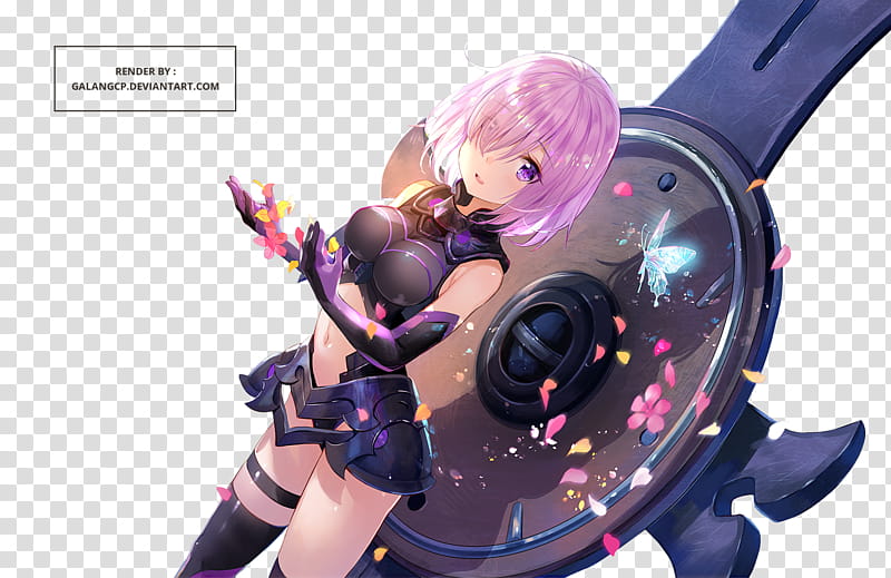 Mashu Kyrielight Shielder Render Fate, female anime character transparent background PNG clipart