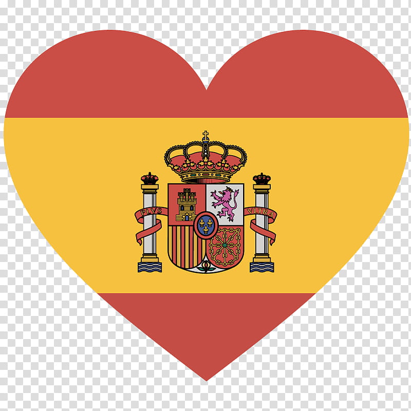 Art Heart, Flag Of Spain, Madrid, Flight, Flight Training, Chef, Charles Iii Of Spain, Orange transparent background PNG clipart