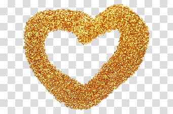 heart-shaped yellow transparent background PNG clipart