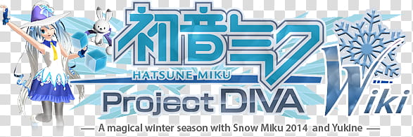 Project DIVA Wiki Logo v, Snow Miku  HQ transparent background PNG clipart