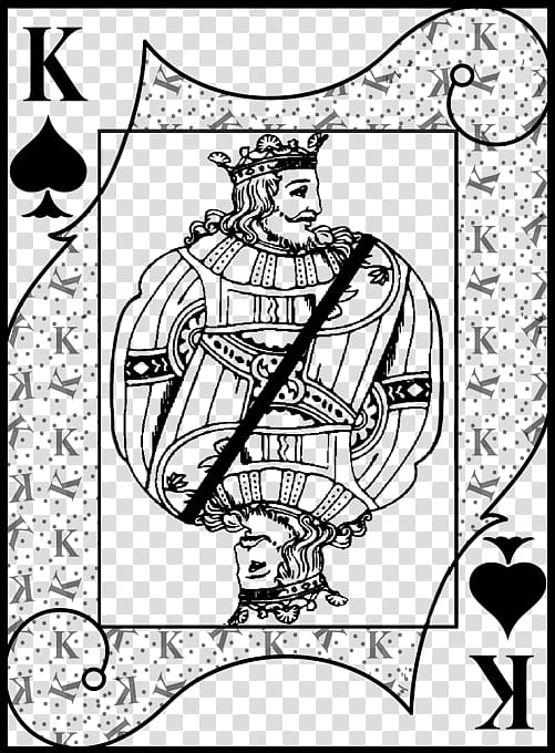 king of spades playing card transparent background PNG clipart