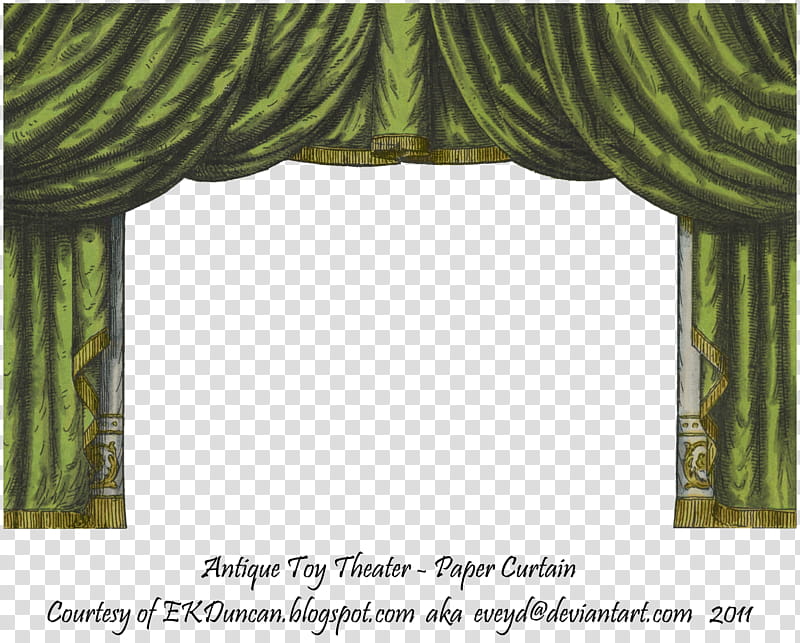 Green Toy Theater Curtain , green curtain with text overlay transparent background PNG clipart