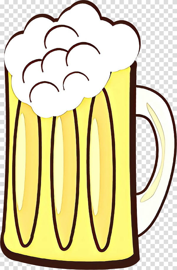 yellow mug drinkware, Cartoon transparent background PNG clipart