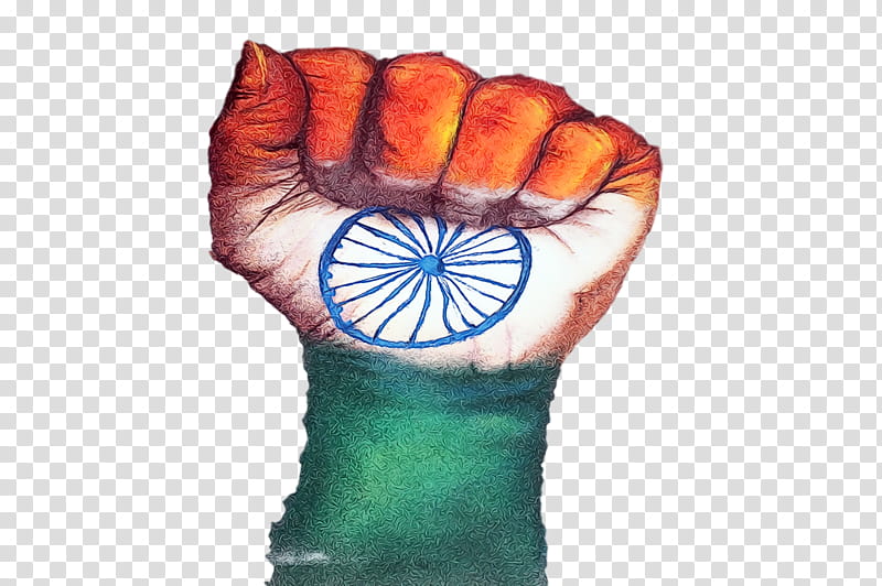 India Independence Day Republic Day, India Flag, India Republic Day, Patriotic, Finger, Hand, Orange, Muscle transparent background PNG clipart