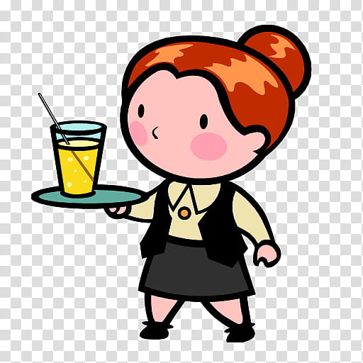 Boy, Waiter, Restaurant, Humour, Cook, Poster, Comics, Drawing transparent background PNG clipart