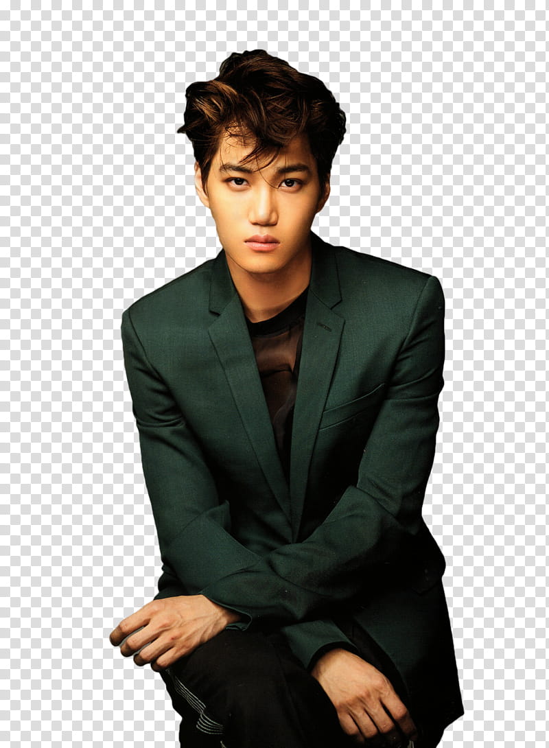 Kai EXO, EXO Kai standing with hands on knee transparent background PNG clipart