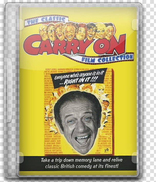 Carry On Film Collection DVD Case Icon transparent background PNG clipart