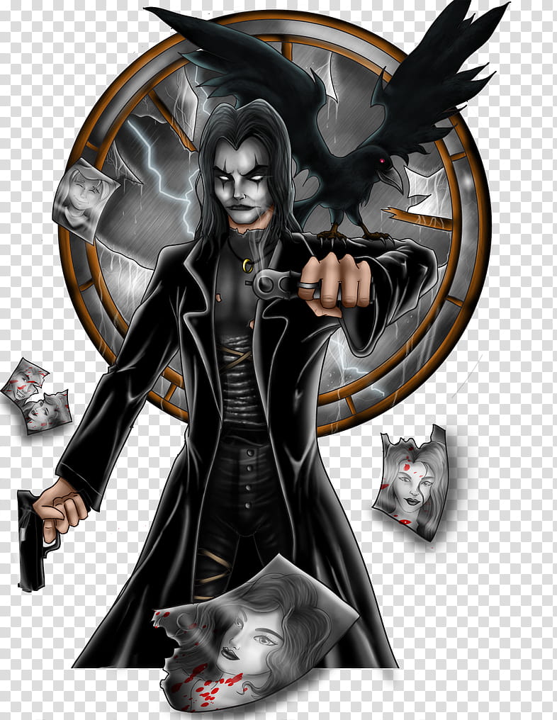 The Crow , Eric Draven crow logo transparent background PNG clipart