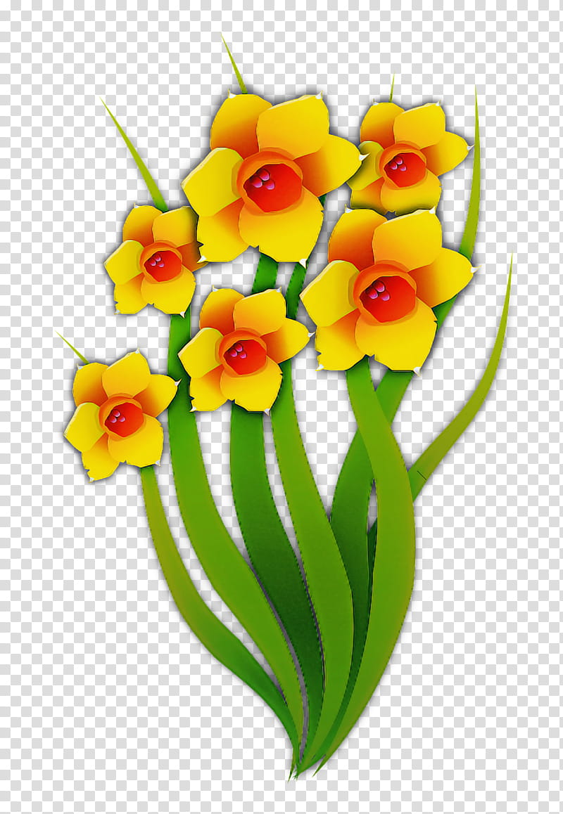 flower petal plant cut flowers yellow, Narcissus, Plant Stem transparent background PNG clipart