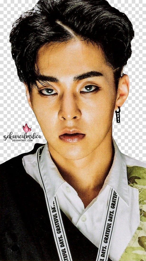 EXO Xiumin The Power Of Music, man in white and black top wearing white lanyard transparent background PNG clipart