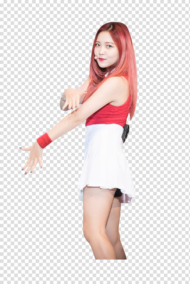 Yeri, Red Velvet Yeri in red sleeveless top and red skirt transparent background PNG clipart