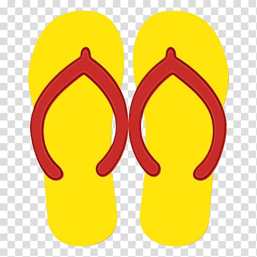 Shoe Yellow, Flipflops, Footwear, Slipper transparent background PNG clipart