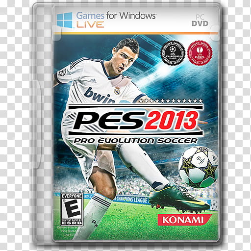Icons Games ing DVD CASE NEW LOGO GFWL, pes, Games for Windows PES  case transparent background PNG clipart
