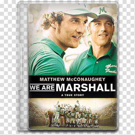 Movie Icon , We Are Marshall, We Are Marshall DVD case transparent background PNG clipart
