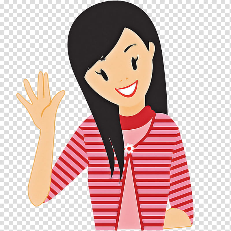 cartoon finger gesture forehead lip, Cartoon, Hand, Black Hair, Thumb, Sign Language transparent background PNG clipart