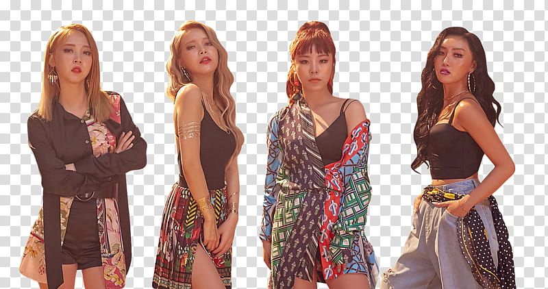MAMAMOO RED MOON PT , Kpop female group transparent background PNG clipart