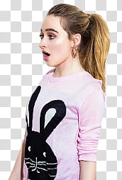 Sabrina Carpenter s, women's white and black long sleeve shirt transparent background PNG clipart Sabrina Carpenter s, women's white and black long sleeve shirt transparent background PNG clipart