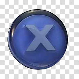 Xbox  Icons, X-Button, blue letter x button transparent background PNG clipart