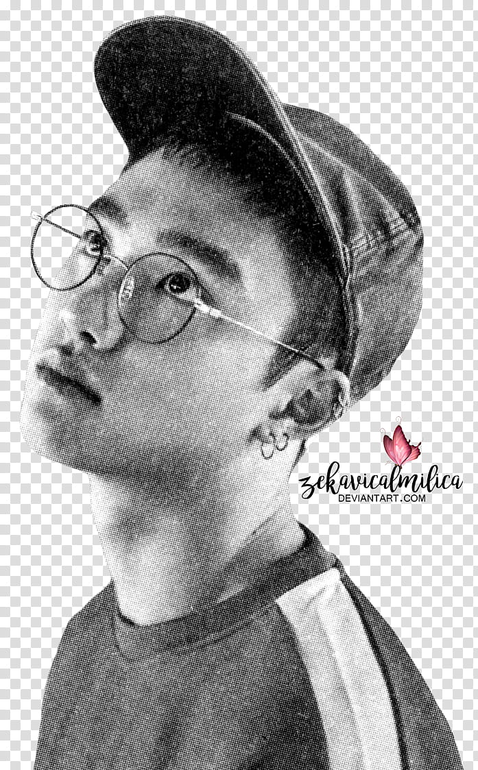 EXO D O Lucky One, EXO D.O. Kyungsoo wearing cap and eyeglasses transparent background PNG clipart