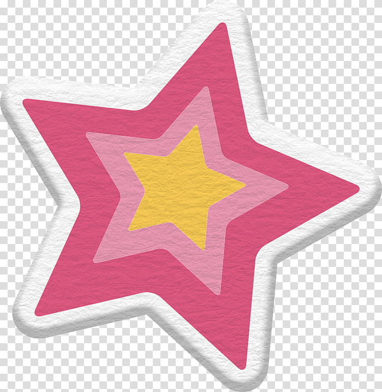 Cartoon Star, Froebel Star, Sticker, Pink, Magenta transparent background PNG clipart