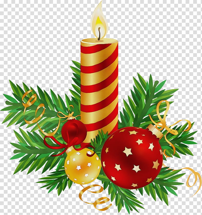 Christmas decoration, Watercolor, Paint, Wet Ink, Candle, Oregon Pine, Christmas Ornament, Colorado Spruce transparent background PNG clipart Christmas decoration, Watercolor, Paint, Wet Ink, Candle, Oregon Pine, Christmas Ornament, Colorado Spruce transparent background PNG clipart