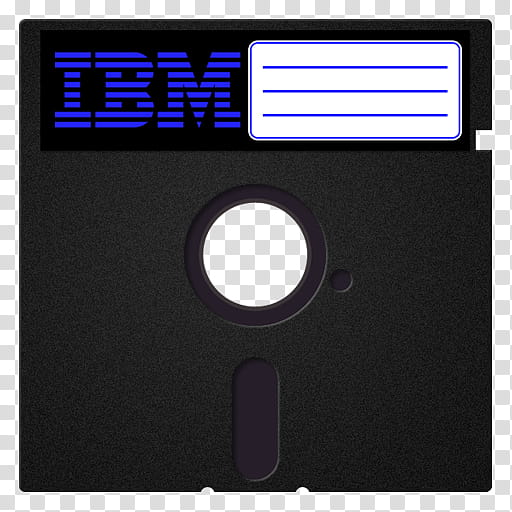 Diskette , black IBM floppy disk illustration transparent background PNG clipart