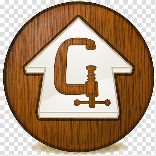 Now Wooden, brown c-clamp illustration transparent background PNG clipart