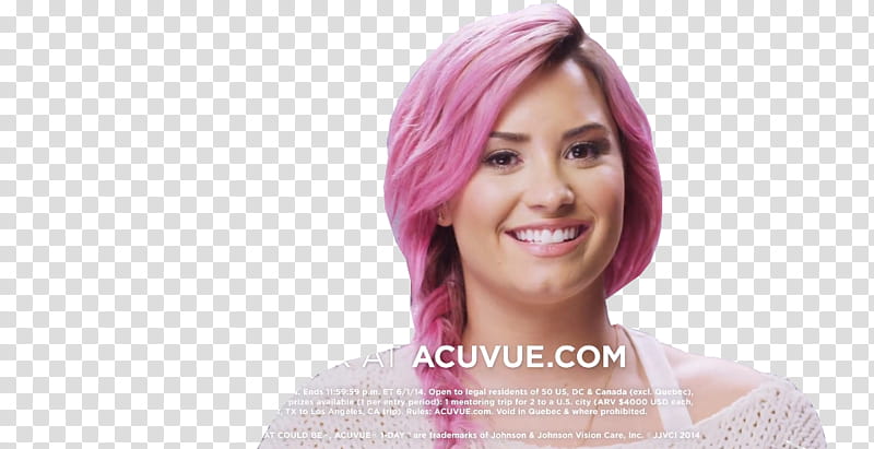 Demi Lovato Acuvue  transparent background PNG clipart