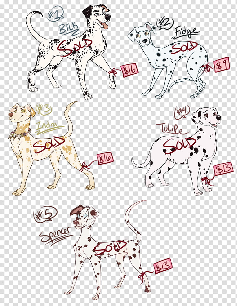 Dalmatian Adoptables Challenge   SOLD transparent background PNG clipart