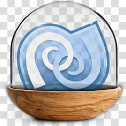 Sphere   the new variation, blue and grey accessory in clear glass bowl transparent background PNG clipart