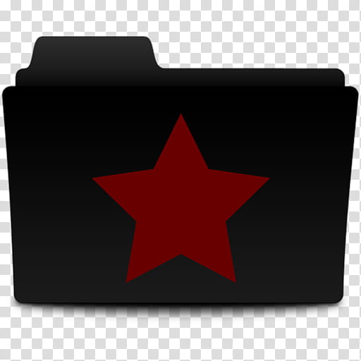 Movie Genres Folders, red star-printed folder illustration transparent background PNG clipart