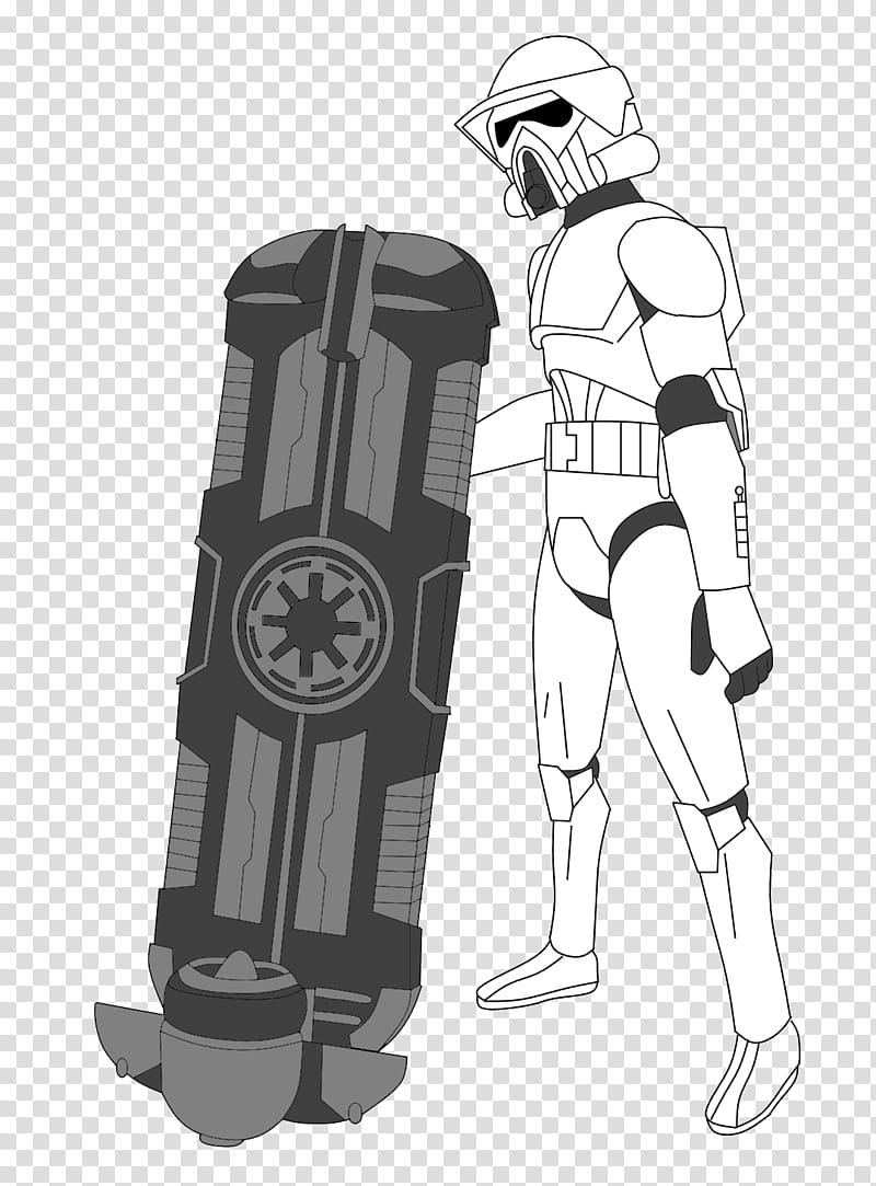 ARF Trooper with Speederboard transparent background PNG clipart