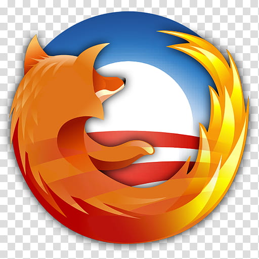 Obama Firefox, Mozilla Firefox logo transparent background PNG clipart