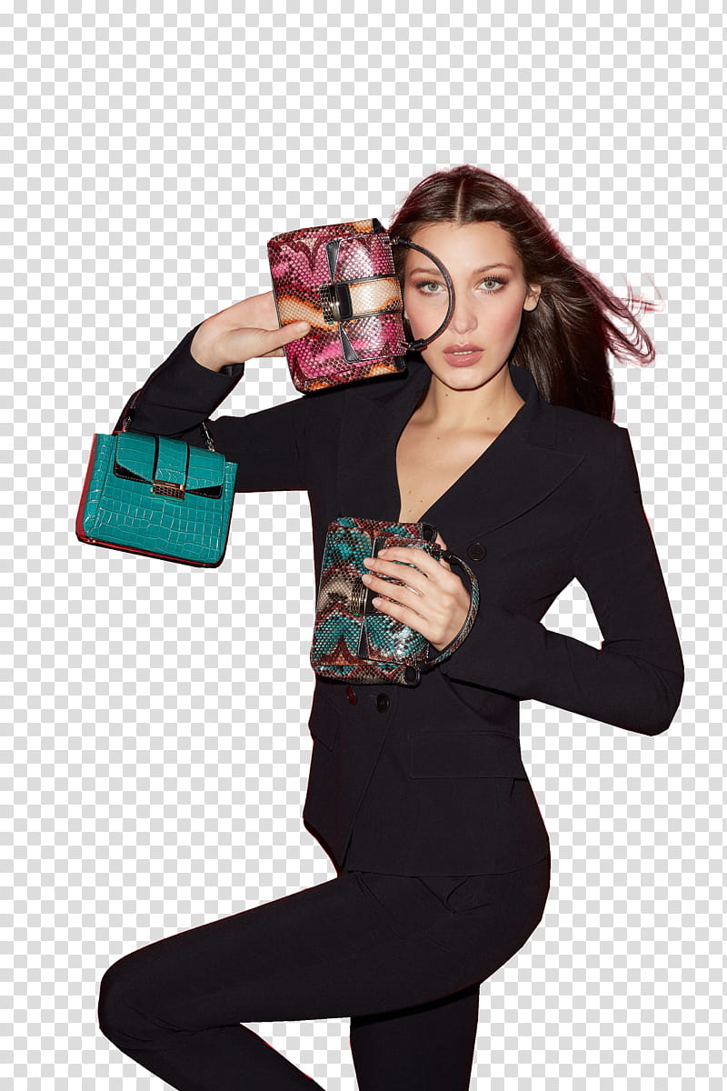 Bella Hadid, Bella Hadid Dazzles in Bulgaria╠é┬Ç┬Ös Fall  Accessories Campaign () transparent background PNG clipart