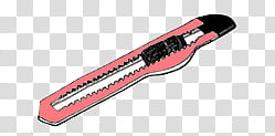 pink box cutter transparent background PNG clipart