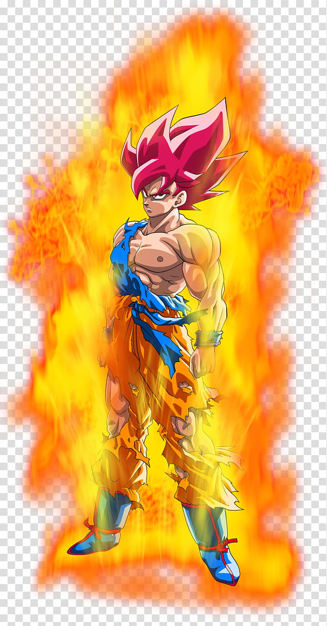 Goku SSJ (Namek), Super Saiyan God Aura Palette transparent background PNG clipart