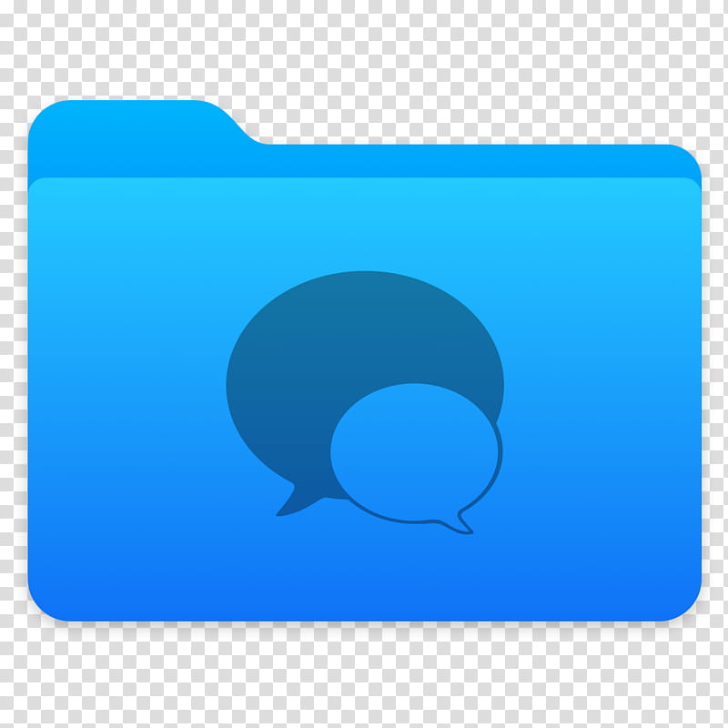 Next Folders Icon, Messages, blue folder icon transparent background PNG clipart
