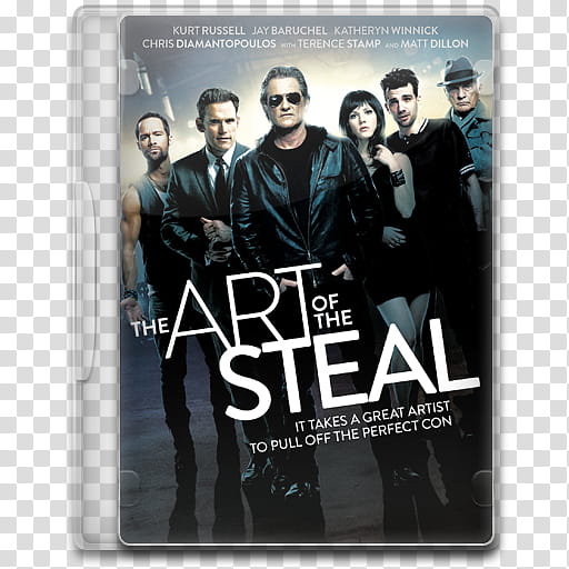 Movie Icon Mega , The Art of the Steal, rectangular clear case with The Art of the Steal movie poster transparent background PNG clipart