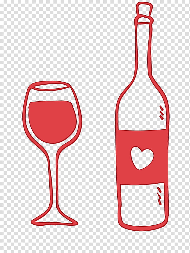 Wine glass, Watercolor, Paint, Wet Ink, Stemware, Drinkware, Bottle, Wine Bottle transparent background PNG clipart