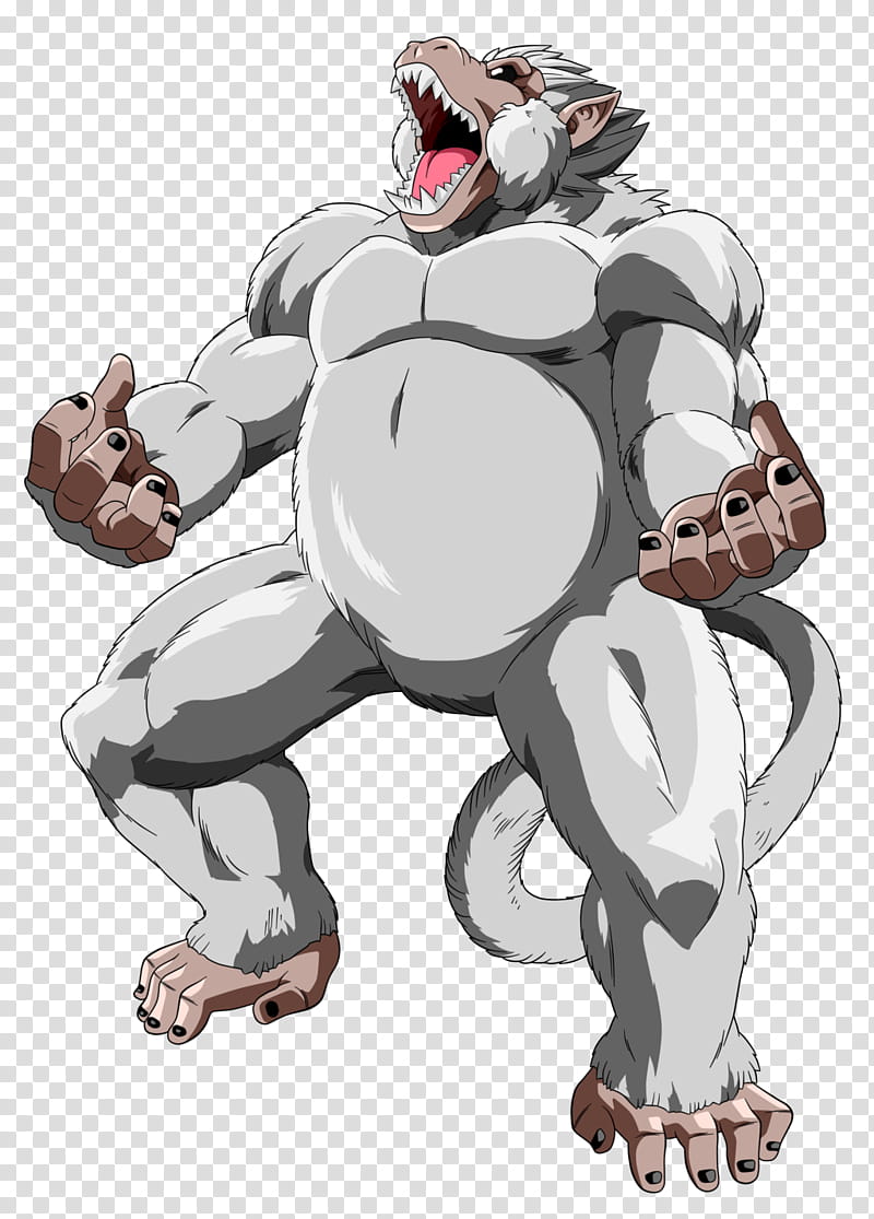 Black Goku Silver Ozaru transparent background PNG clipart