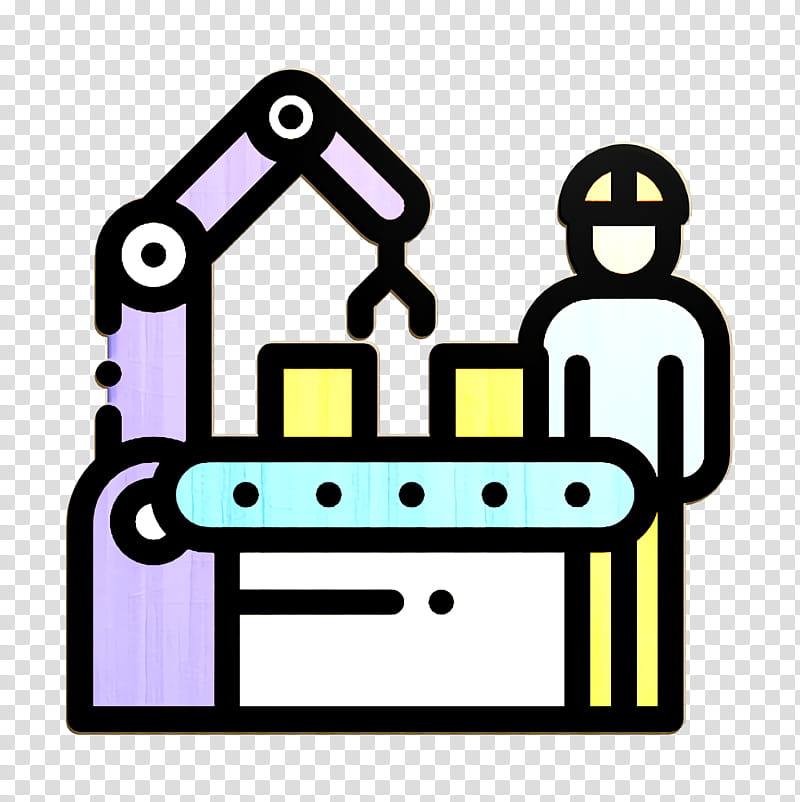 Mass Production icon Shipping and delivery icon Factory icon, Line transparent background PNG clipart