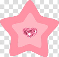 Super descargatelo, pink star illustration transparent background PNG clipart