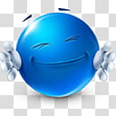 Very emotional emoticons , , blue hug emoji illustration transparent background PNG clipart