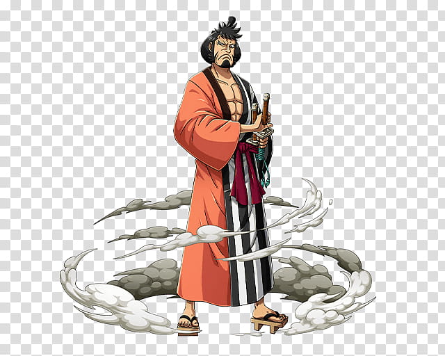 Foxfire Kinemon Retainer of Kozuki Family, male anime character illustration transparent background PNG clipart