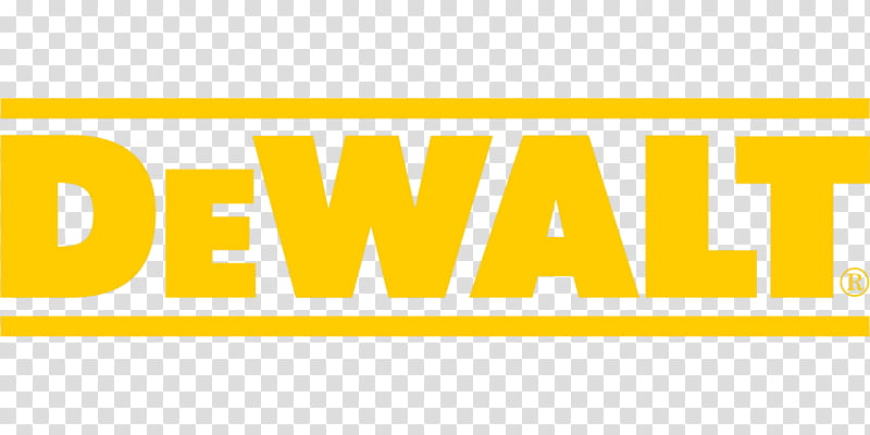 Logo, Line, DeWalt, Text, Yellow transparent background PNG clipart