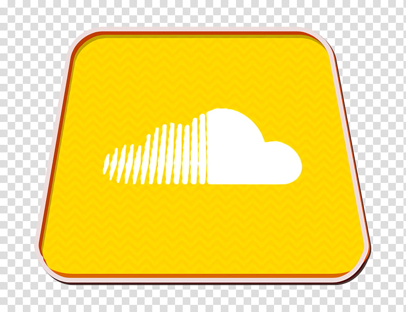 clouds icon music icon player icon, Rain Icon, Sound Cloud Icon, Speaker Icon, Volume Icon, Weather Icon, Yellow, Logo transparent background PNG clipart